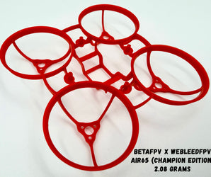 BETAfpv x weBLEEDfpv – AIR65 CHAMPION Edition 65mm Frame (WB RED)