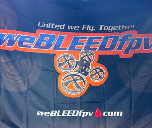 Official weBLEEDfpv Banner – 6' × 4'
