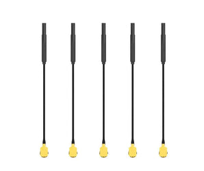 Flywoo 5.8G 3dBi Light Brass Antenna U.FL Dipole FPV Antenna 5 Pack - Linear 60MM