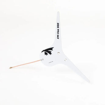 TrueRC EM-Vee 900 V-dipole antenna with flexible cable and U.FL connector