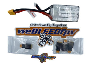 weBLEEDfpv - XT60 MALE to XT30 FEMALE No Wires - BATTERIES & ACCESSORIES
