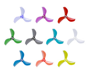 NewBeeDrone Azi (Tri Blade) (3 Blade) Micro Props - 1.0mm Shaft (Set of 4)