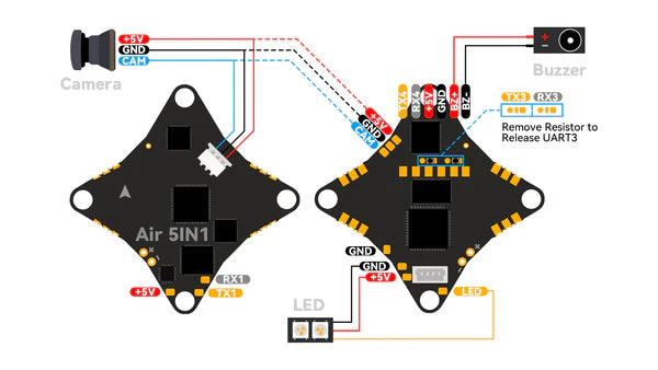 Air Brushless Flight Controller - 4IN1 // 5IN1