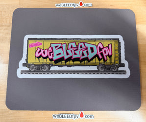 Matty Bluntz x weBLEEDfpv Graffiti Train Mouse Pad – 4mm