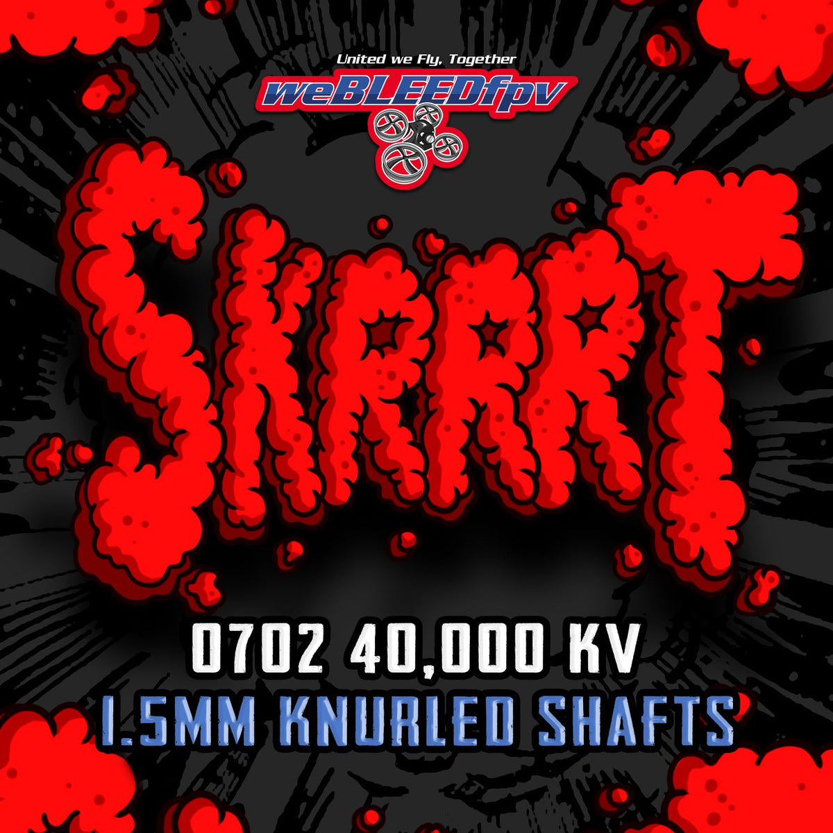 0702 40,000KV FPV Motors | Knurled 1.5mm Shaft | weBLEEDfpv
