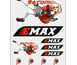 Satomi EMAX Logo Stickers