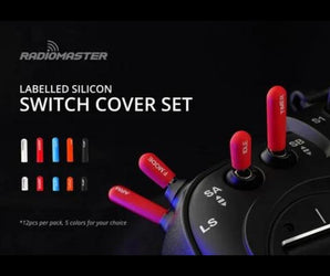 weBLEEDfpv - RADIOMASTER SWITCH COVER SET - RED - RADIO TRANSMITTERS